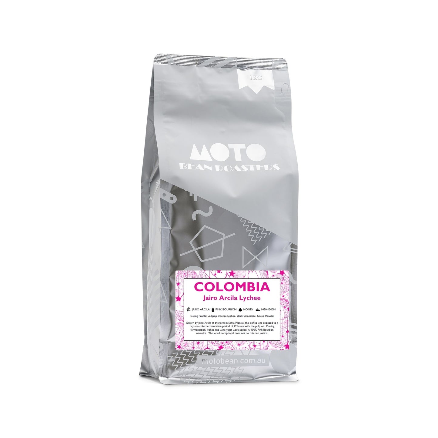 Motobean Speciality Roasters Jairo Arcila Lychee Premium Fermented Coffee Beans 1kg