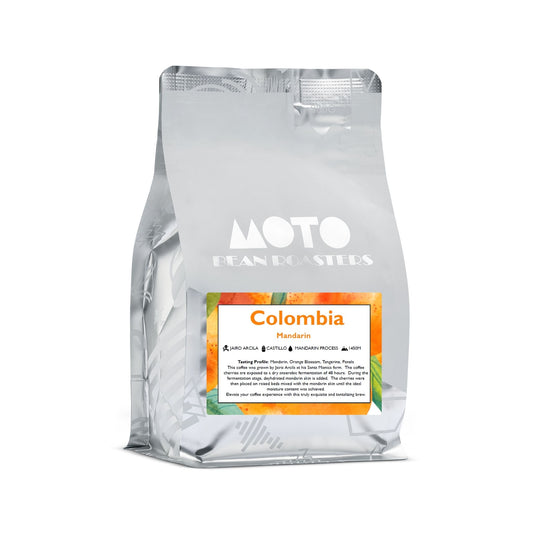 Motobean Speciality Roasters Jairo Arcila Mandarin Premium Fermented Coffee Beans 250g