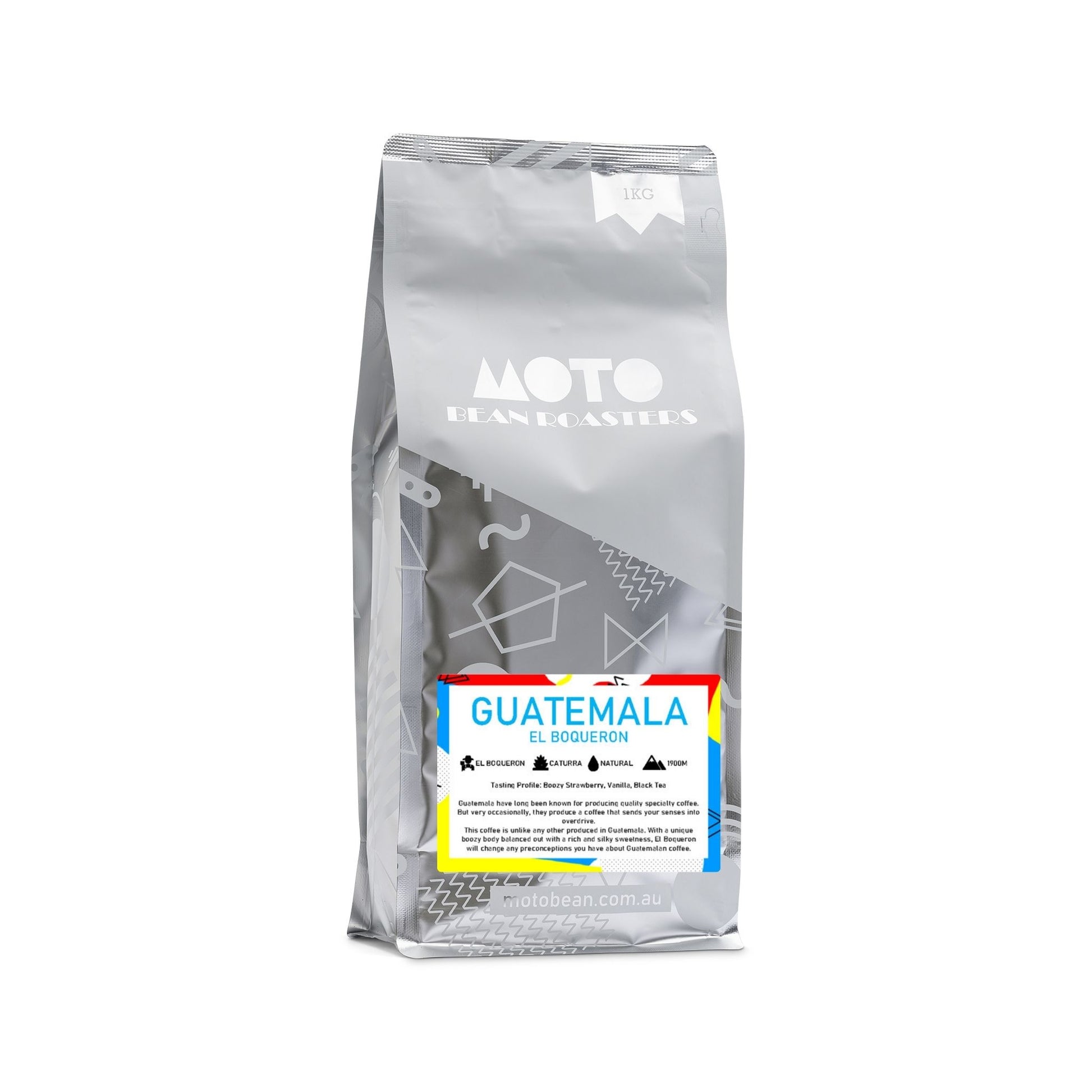 Motobean Speciality Roasters Guatemala El Boqueron Premium Coffee Beans Roasted for Espresso 1kg