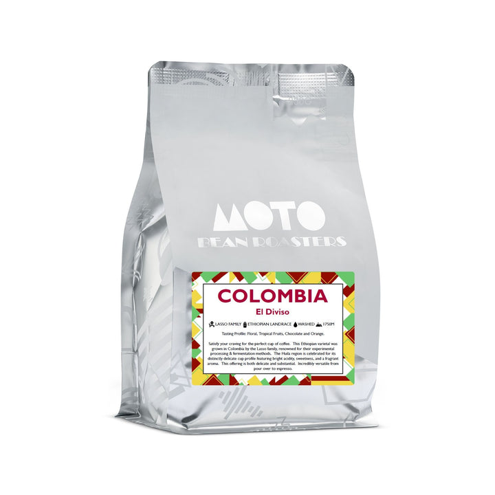 Motobean Specialty Coffee Roasters Colombia El Diviso Ethiopia Landrace Premium Coffee Beans Roasted for Espresso 250g