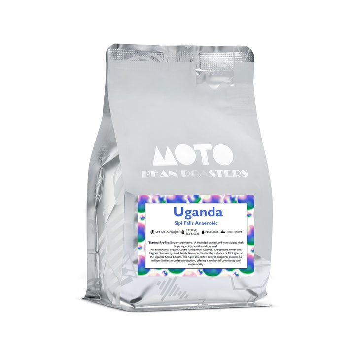 Motobean Speciality Roasters Uganda Sipi Falls Anaerobic  Premium Organic Coffee Beans Roasted for Espresso
