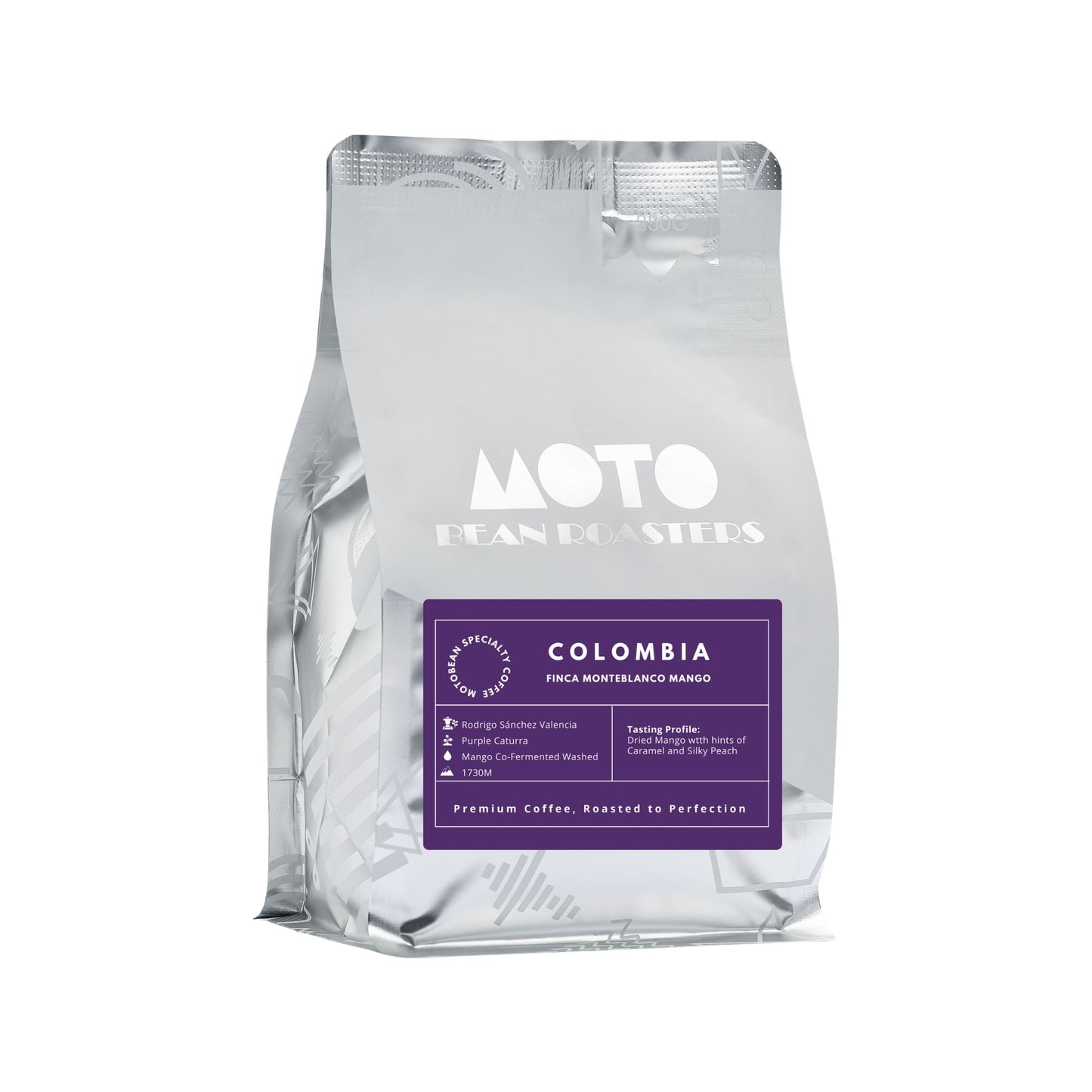 Motobean Speciality Roasters Finca Monteblanco Rodrigo  Sánchez Mango Premium Fermented Coffee Beans 250gm