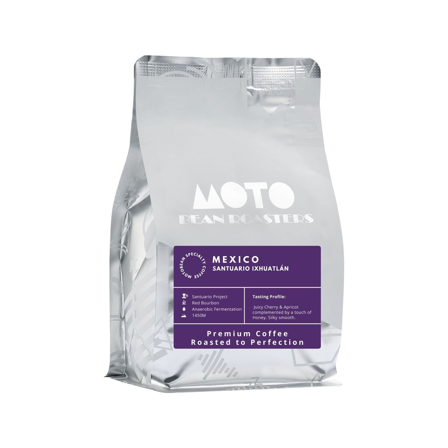 Motobean Speciality Roasters Mexico Santuario Ixhuatlán 72hr Anaerobic Premium Coffee Beans Roasted for Espresso 250gm.